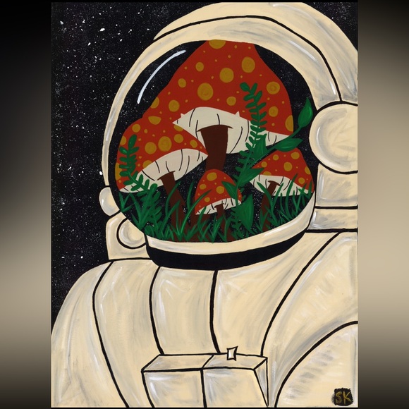 funkamush Other - 11X14 Original Astronaut Art Print